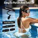 2 Pack Adult Swim Goggles, Frameless Anti-Fog UV Protection Swimming Goggles, Clear Vision Pool Goggles for Men Women