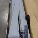 FREDBECK 48in x 84in Gray Wood Barn Door Slab with 8ft (96inch) Barn Door Hardware Track Kit Included, Double Surfaces,Simple Assembly is Required,K-Frame,Grey