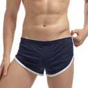 AIMPACT Mens Mesh Booty Shorts 3 Inch Sexy Smooth Lounge Active Shorts Ranger Panties. L Size