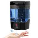 SVAVO Automatic Soap Dispenser Hand Soap Dispenser Wall Mount 600m/ 21 fl.oz, Touchless Electric Sensor Pump Battery Operated for Offices Home Kitchen Bathroom Hotel Restaurant Commercial