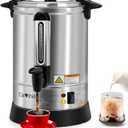 Coffee Urn 100 Cup 14L Large Coffee Maker Commercial Stainless Steel Hot Water Urn Coffee Dispenser 1500W for Events & Catering, 14L