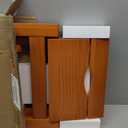 Kitchen Folding Step Stool, Wooden Collapsible Closet Step Ladder for Home