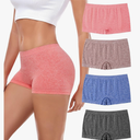Womens Boys Shorts Underwear Seamless Full Coverage Briefs Soft Stretch Boxer Shorts For Women Multipack Size Large