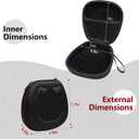 Headset Headphone Case Compatible with Logitech H390, H430, H570e, Zone 300, Zone 301 or JLab Go Work, JIAMQISHI, EAGLEND Headset, Black(Case Only)
