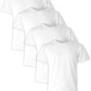 Hanes Men's Ultimate Comfort Fit Cotton Stretch Crewneck Undershirts, Multipack (White)