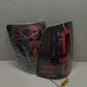 MAYELLO Black Full LED Tail Lights Brake Rear Lamps Clear Lens Blackout Style Upgrade for 2009-2018 Dodge Ram 1500 2500 3500, 2019-2024 Ram 1500 Classic, fit Factory Halogen Trims Only