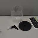 Glass Laundry Detergent Dispenser, 128 oz / 3.5L Fabric Softener Dispenser for Laundry Room Organization, Detergent Holder with Plastic Spigot (Black, 1 Pack)