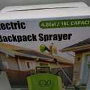 Battery Powered Backpack Sprayer 4.2 Gallon, Electric Garden Sprayer in Lawn