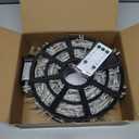 JMEXSUSS Red and White Christmas Tree Lights with Remote, 600 LED String Lights Outdoor Indoor Clear Wire, 168ft Christmas Twinkle Lights Plug in for Bedroom Tree Birthday Party Christmas Decorations