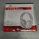 Redragon H878 3-Mode Wireless Blue Lighting Gaming Headset - Lightweight - 7.1 Surround Sound - 40MM Drivers - Detachable Microphone - Multi Platforms for PC, PS5/4/3, Switch, Mobile, White & Gray