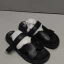 Project Cloud 100% Genuine Leather Sandals for Women Footwear - Stylish Womens Sandals with Plush & Soft Insole - Non-Slip and Water-Resistant Beach Sandals Slides for Women (Mayvy) Size 8