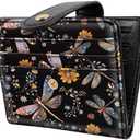 Simikol Small Wallets for Women Slim Minimalist for Bifold Credit Card Holder for Pocket or Purse, Dragonfly