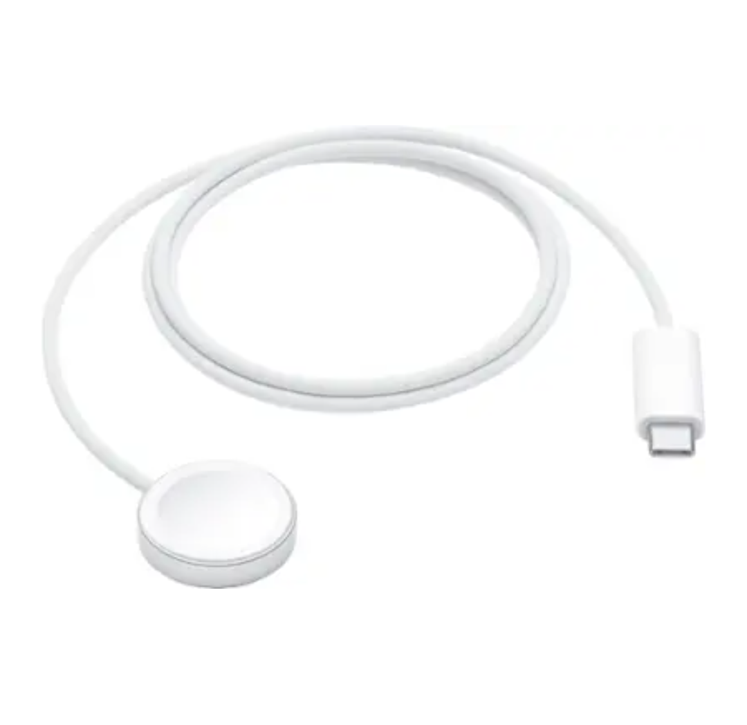 Apple - Watch Magnetic Fast Charger to USB-C Cable (1 m) - White