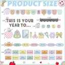 2 x Kosiz This is Your Year Bulletin Board Set Colorful, Composition Pastel
