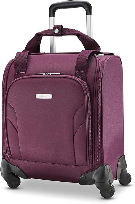 Samsonite Underseat Carry-On Spinner With USB Port, Purple, One Size