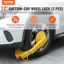 VEVOR Wheel Lock Clamp, 2 Pack Trailer Wheel Lock, Heavy-Duty Anti Theft Tire Lock, Adjustable Tire Boot Lock, Trailer Wheel Locks for RV Trailers, Cars, Trucks, SUVs