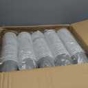 Coffee Cups 12 oz 500 Pack, Corrugated Insulated Ripple Wall Disposable Paper Coffee Cups 12oz, To Go for Hot Beverage or Cold Drinks Office/Home/Cafe/Party/Travel (Gray)