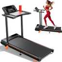 Walking Pad Treadmill with Desk Workstation, 12% Incline Treadmills for Home Small Office, 350lbs Capacity, 3.5HP