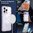 MOCCA Strong Magnetic for iPhone 12 Pro Max Case,[Compatible with Magsafe][Glass Screen Protector+Camera Lens Protector] Slim Thin Shockproof Cover Phone Case for iPhone 12 Pro Max 6.7", Clear