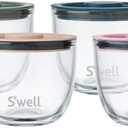 S'well 12oz Glass Prep Bowl Set of 4 For Easy Meal Prep, Vintage Pastels, Made From Durable Tempered Glass, Nests Inside 21.5oz
