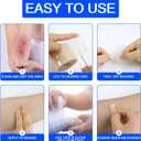 Hydrocolloid Bandages Roll 2" 19.7' Hydrocolloid Roll for Wound Care, Hydrocolloid Patch Large, Hydrocolloid Gel Bandages Hydrocolloid Dressing with Self-Adhesive, DIY Size Shape First Aid Kit