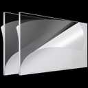 Roowest Thick Clear Acrylic Sheets Plastic Panels Sheets Cut to Size Cast Acrylic Board Panel with Protective Film for Craft DIY Projects Sign Frame(24 x 48 Inch, 1/4 Inch, Transparent, 2 Pcs)