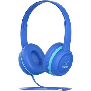 Kids Headphones, Ear Headphones for Kids, Wired Headphones with Safe Volume Limiter 85dB, Adjustable Kids Headphones with Cord 3.5mm Jack Wired for Children/ Teens/ Boys/ Girls/ Smartphones/ School