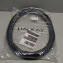 HAOKAY Top Grade Black Genuine Leather Steering Wheel Cover Men Women, Luxury Steering Wheel Cover for Cars, SUVS and TrucksUniversal 14.5-15 inch