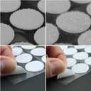 400pcs (200 Pairs) Self-Adhesive Dots, 3/4" (20mm) Diameter 0.79 inch White Hook and Loop Dots, Round Sticker Dots for Classroom, Home, Office