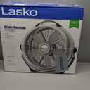 Lasko Wind Machine Fan, Air Circulator Fan with 3 Speeds, 20" Model 3300, Gray
