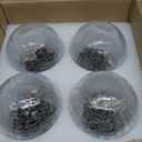 Solar Lights Outdoor Waterproof 30LEDS, 4 Pack Cracked Glass Solar Globe Lights Outdoor with Auto On/Off, Outside Decorations for Yard,Garden,Patio, Pathway,Landscape - Warm White