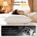 LIANLAM Luxury Goose Feather Down Pillow - 13(1 Pack,Standard(20"x26"))