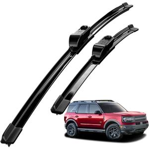 Compatible With Ford Bronco Sport 2021-2024 Wiper Blades Front Windshield Wipers Water Repellent Available in All-Seasons OEM Quality 2PCS 22"+20"
