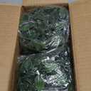 Waipfaru 2Pcs Fake Hanging Plants with Pot Deep Green Eucalyptus Leaves UV Resistant Fake Vines Ivy Artificial Plants Outdoor Faux Plants Indoor Bedroom Living Room Boho Wall Porch Shelf Decor