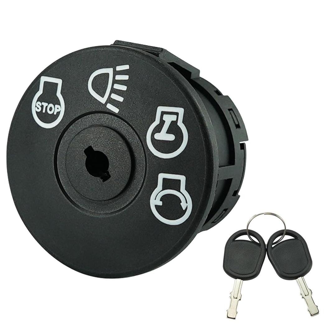 Ignition Switch with Key 7 Terminals Replacement for Hus-qvarna Crafts-Man John De-ere MT-D Murray Riding Lawn Mower 175566 175442 163968 532175566 925-1741 GY20074 94762 Black
