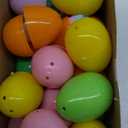 24Pcs Jumbo Plastic Bright Solid Easter Eggs Shells
