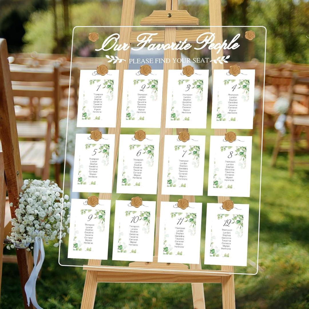 Wedding Seating Chart Board, 1 PC