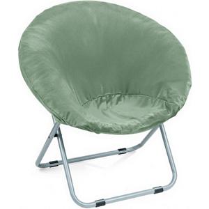 Velvet Stretch Saucer Chair Cover, (Only A Cover) Soft Round Moon Chair Cover for Adults and Kids, Removable Saucer Chair Cushion Covers for Indoor & Outdoor, 32 Inches x 31 Inches x 18 Inches