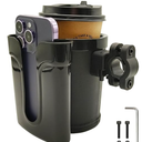 Bike Water Bottle Holder Large Capacity,Bicycle Accessories,Ebike Road Bike Drink Cage for Adult Kids No Screws,Phone Cup Holder for Scooter Electric Motorcycle,Walker,Wheelchair,Stroller Handlebar