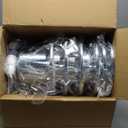 Front and Rear Wheel Axle Cover Center Caps Hub Cover Chrome Semi Truck with 33mm Lug Nut Covers Screw-on