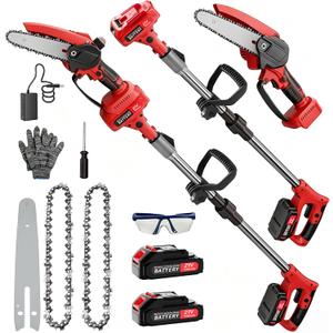 2-in-1 Cordless Pole Saw & Mini Chainsaw, 6-Inch