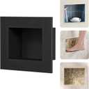 Shower Footrest, Recessed In-Wall XPS Tile-Ready Shower Niche for Shaving Legs, Waterproof Built-In Foot Rest (5.5" x 6.5")