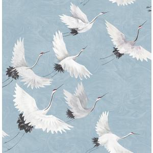 NuWallpaper NU2680 Halcyon Peel & Stick Wallpaper, Blue