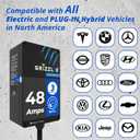 Grizzl-E 48A Ultimate Level 2 Fast Electric Vehicle (EV) Charger, UL Tested and Certified, Metal Case, Indoor/Outdoor Electric Car Fast Charging Station, Hardwired, Classic Black, J1772