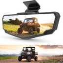 KIWI MASTER Center Rear View Mirrors for 2015-2026 Can Am Defender, Polaris Ranger SP 570 900 1000 XP Crew Accessories, Adjustable Rearview Racing Convex Mirror