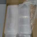 Hushee 50 Pack 17 oz Small Meal Prep Containers with 3 Compartments Snack Containers with Lid Disposable Plastic Bento Box Travel Lunch Food Boxes Stackable for Office Picnic (White)