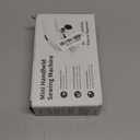 Handheld Sewing Machine for Beginners, Portable Mini Sewing Machine with Two Speed Modes, Easy to Operate and Fast Stitch Suitable for Clothes, Fabrics and Quick Home Repairs (White)