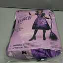 Spooktacular Creations Light-up Witch Costume for Girls, Toddlers Print Witch Outfit Set for Kids Halloween Dress Up Parties (Purple, L)
