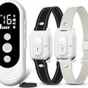 Dog Shock Collar 2 Dogs, 3300ft Dog Training Collar with Remote, IPX7 Waterproof Rechargeable Sleek Modern for All Dogs with Beep, Vibration, Safety Shock, Light Mode, 8-120 lbs NF