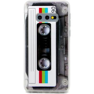 FAteam Case for Galaxy S10e Shockproof Scratchproof with TPU Soft Bumper Retro Cassette Tape Case Compatible with Samsung Galaxy S10e